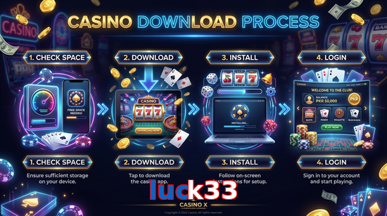 Game list for Luck33 download section